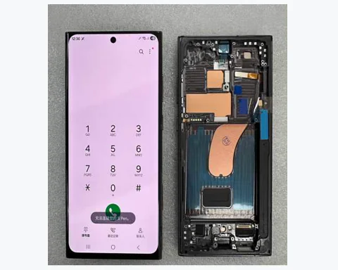 Pantalla Samsung S23 Ultra OLED con marco