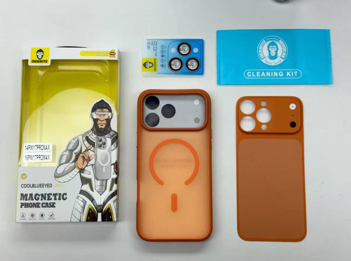 Funda magnética color naranja