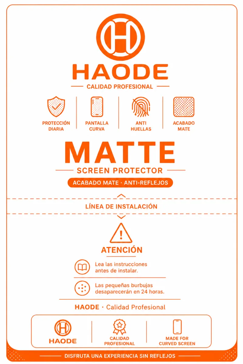 Mica de hidrogel matte antirreflejo HAODE