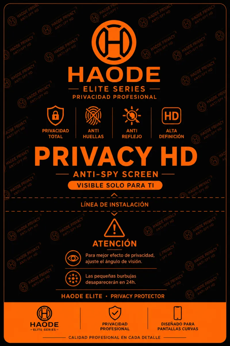Mica de hidrogel privacidad HD HAODE