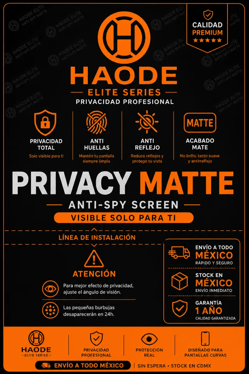 Mica de hidrogel privacidad matte HAODE