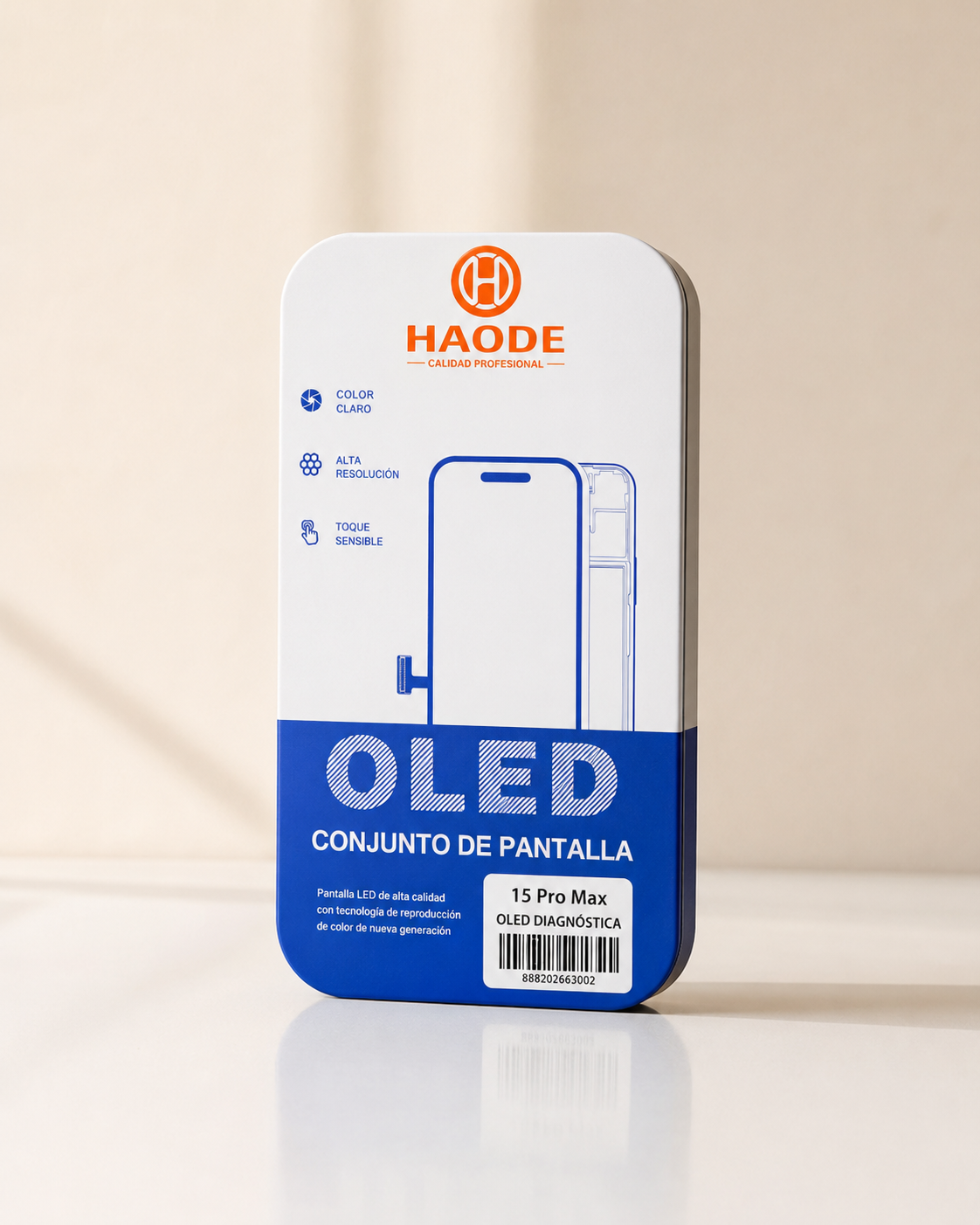 HAODE Pantalla OLED Diagnóstica - Modelo 15 Pro Max