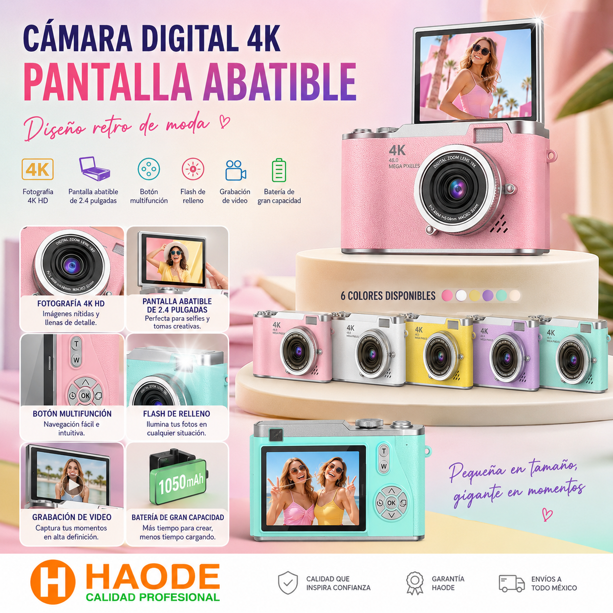 Cámara Digital 4K LK-007