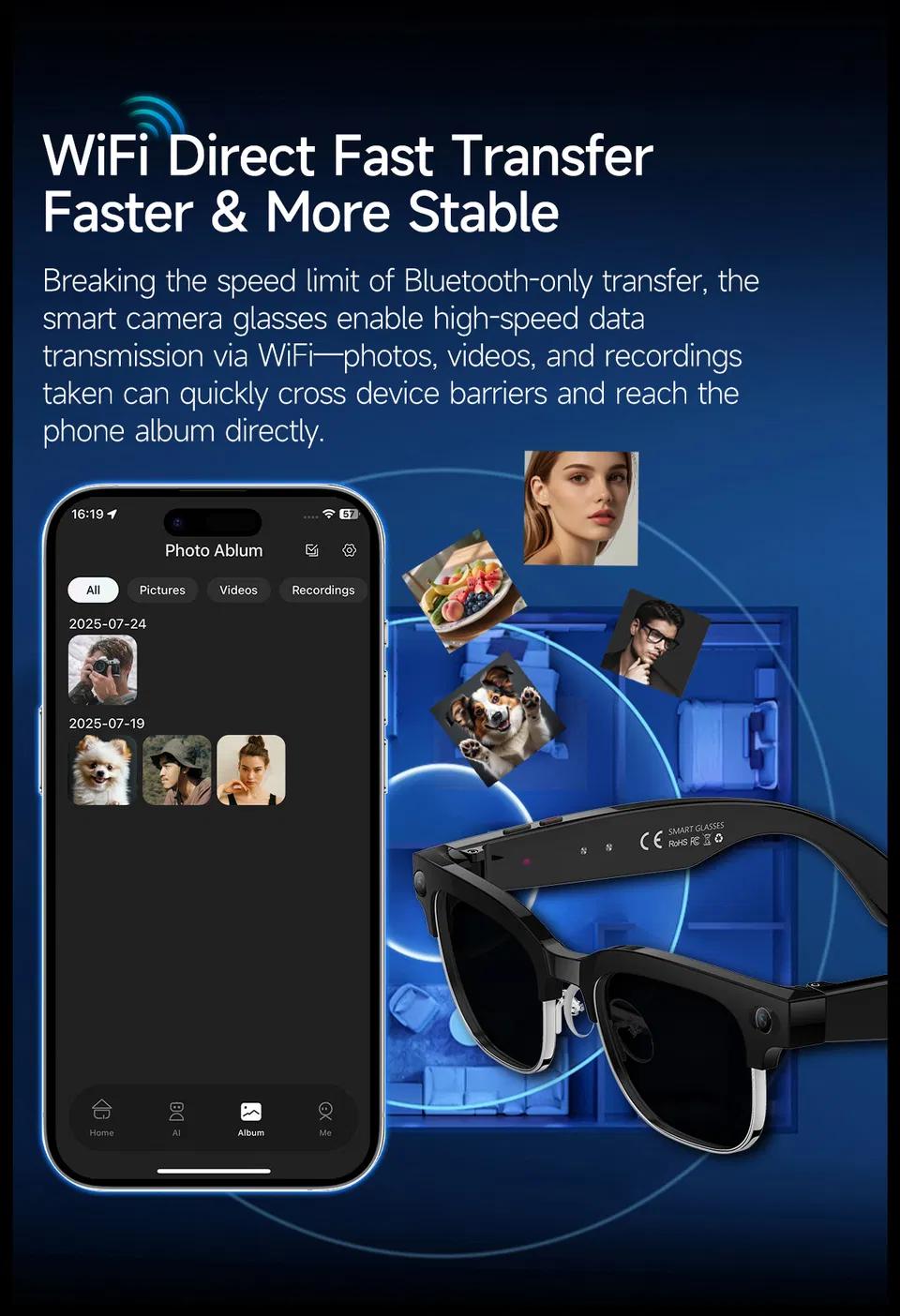 W630 AI Smart Glasses vista 3