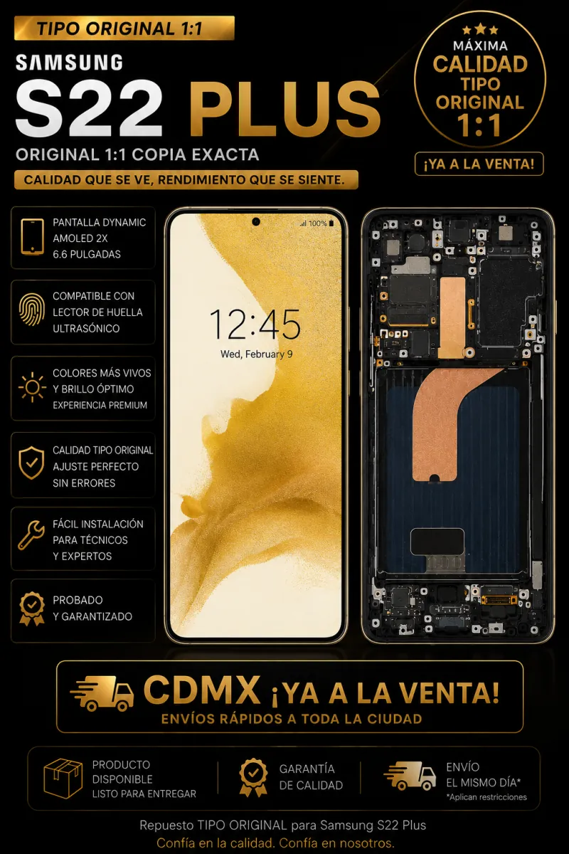 Pantalla para Samsung S22 Plus