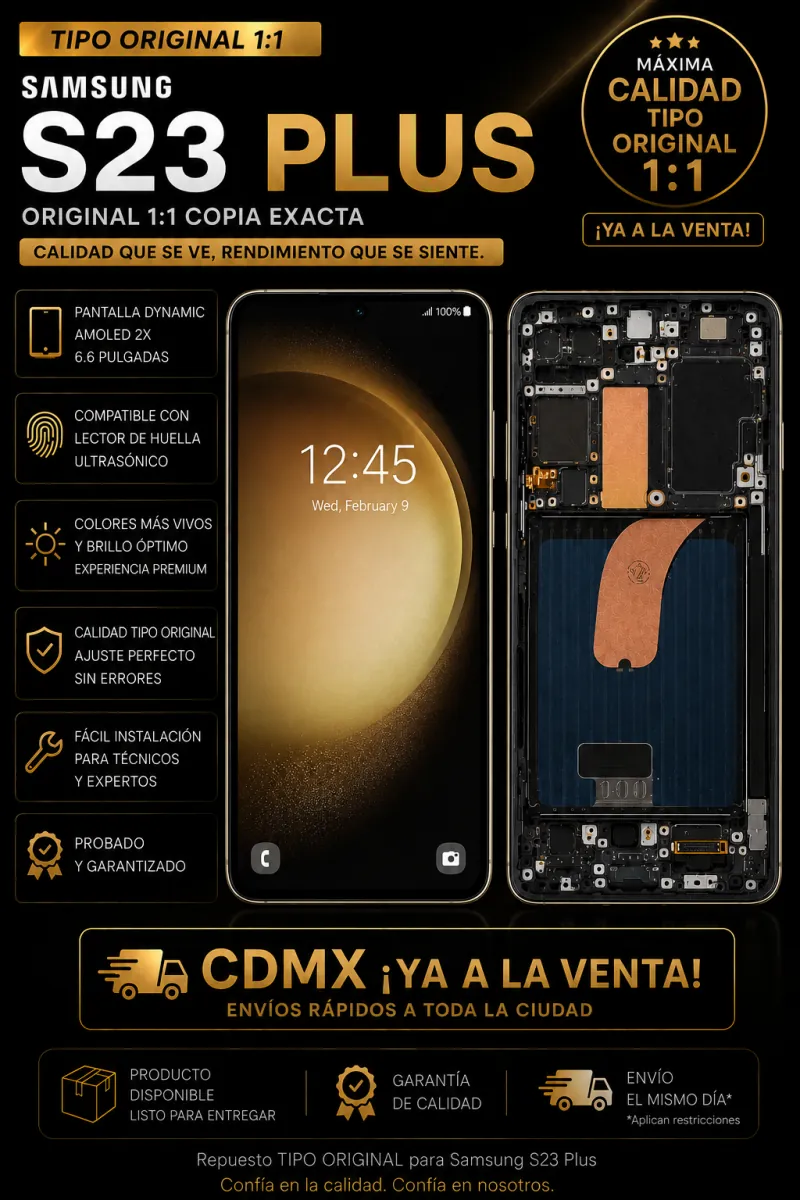 Pantalla para Samsung S23 Plus