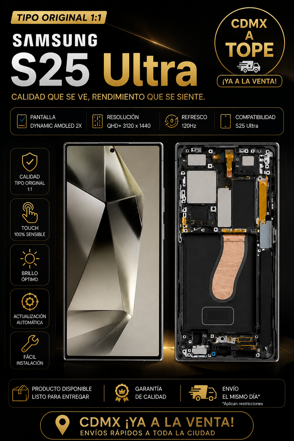 Pantalla para Samsung S25 Ultra