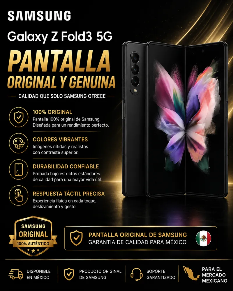 Pantalla Samsung Z Fold3 TIPO ORIGINAL CON MARCO